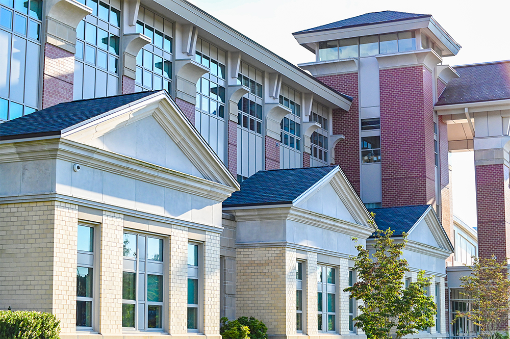 Exterior of Duxbury High School