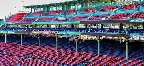 Inside view of Fenway Park