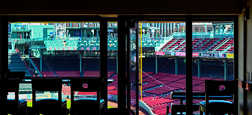 View from balcony at Fenway Park